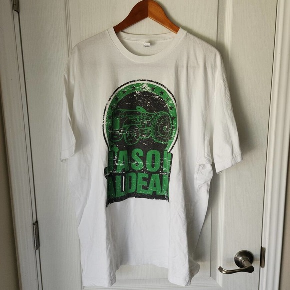 Jason Aldean Mens 2XL Big Green Tractor Anvil Brand T-Shirt - Picture 1 of 3
